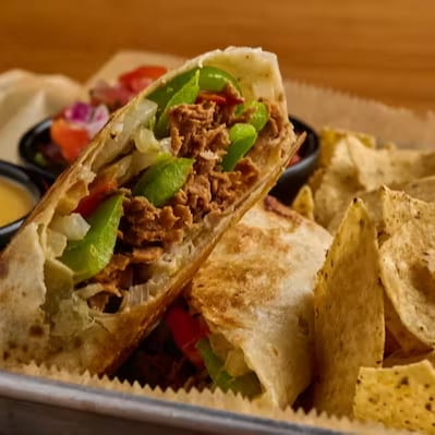 Steak & Queso Wrap.